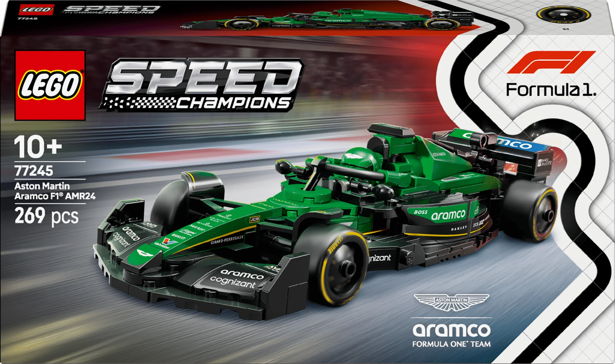 Lego 77245 Aston Martin Aramco F1 AMR24 Race Car