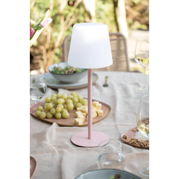 Leitmotiv Outdoors Rechargeable Table Lamp Light Pink - Image 3