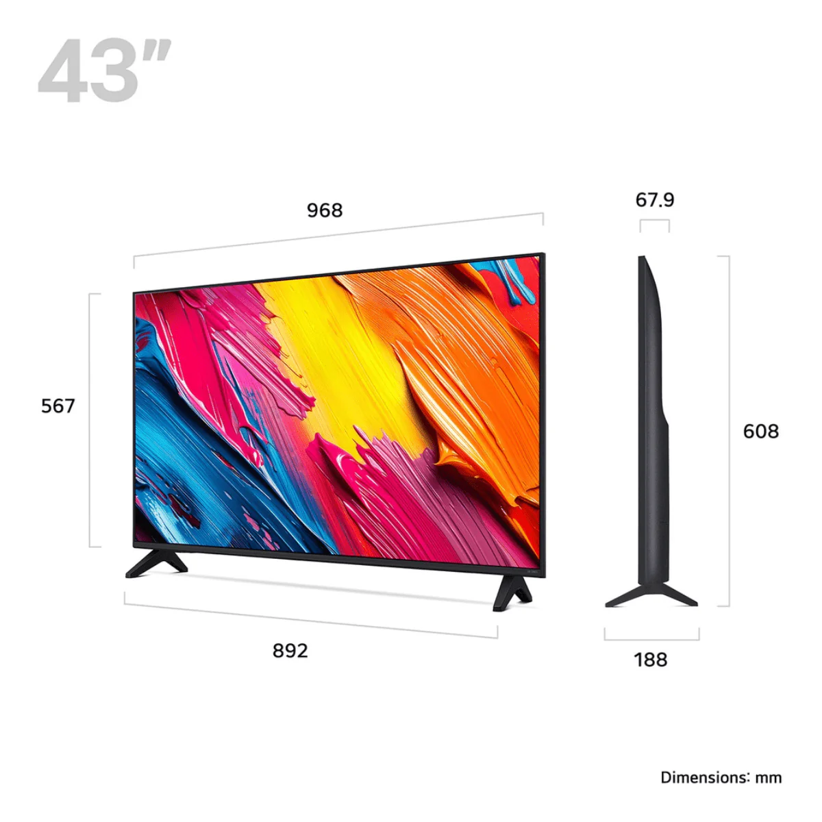 LG 43″ QNED AI 4K Smart TV (43QNED70A6A) - Image 2