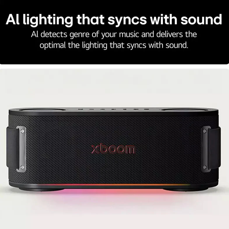 LG XBOOM Bounce Portable Bluetooth Speaker – Black - Image 4