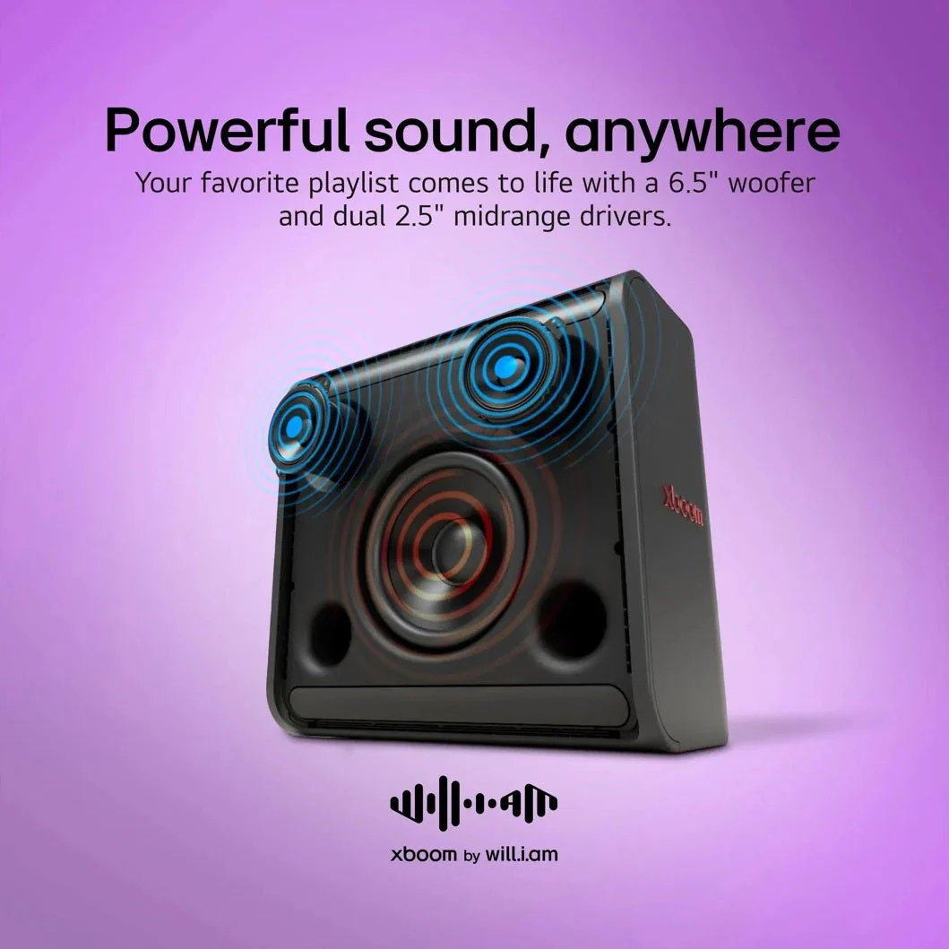 LG XBOOM STAGE 301 will.i.am Signature Bluetooth Speaker | Black - Image 3