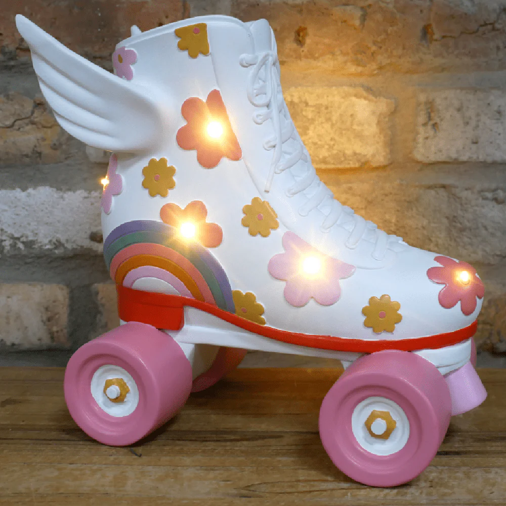 Light Up Roller Skate Ornament 25cm