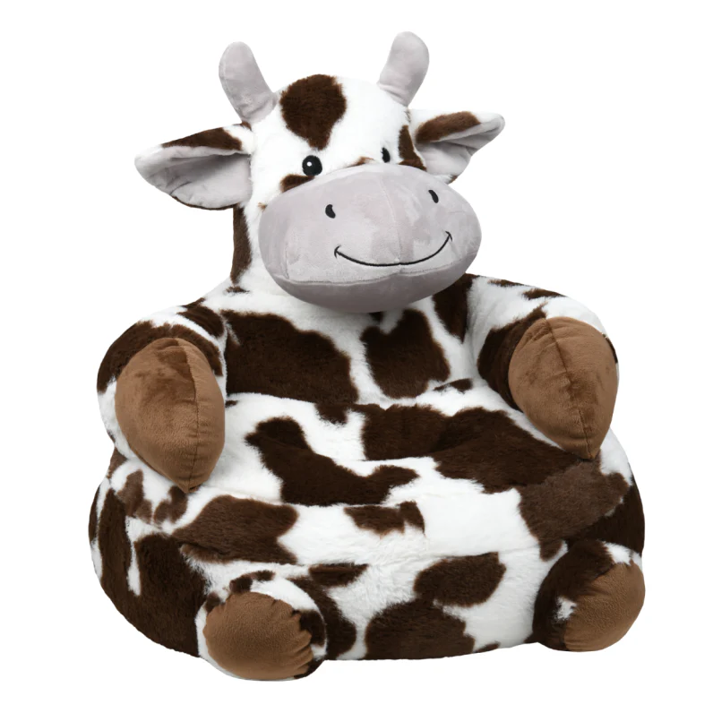 Lise Brown Cow Kids Beanie Chair 45x45cm - Image 2