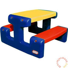 Little Tikes Junior Picnic Table Primary Colours - Image 2