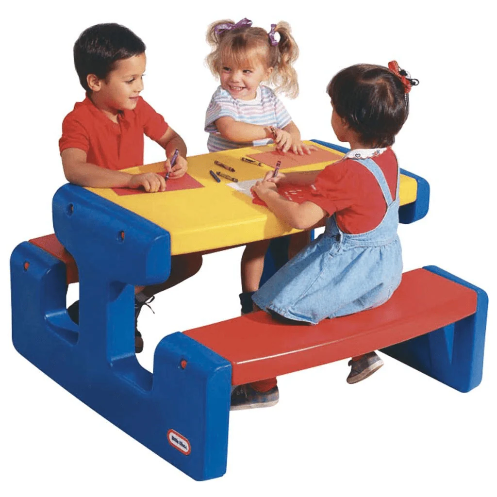 Little Tikes Large Picnic Table - Primary Colours - Image 2