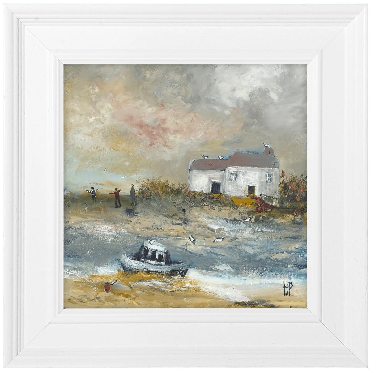 Lobster Pots and Buoys HF Framed Picture - GW114