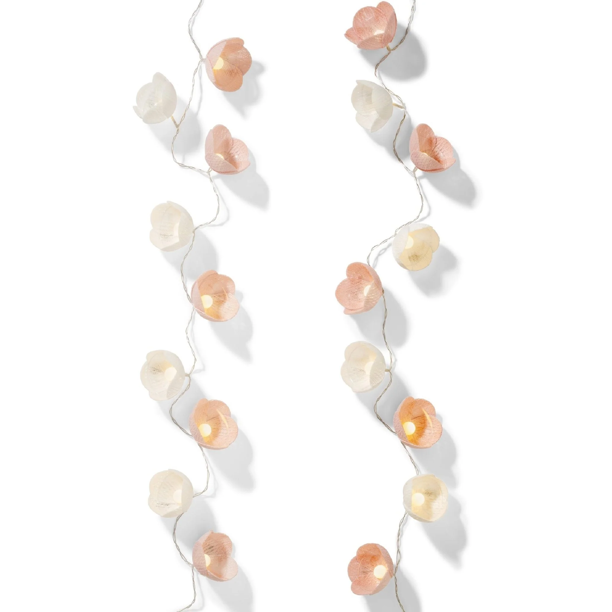 Lumineo Flower String Light Battery Operated - Light Pink