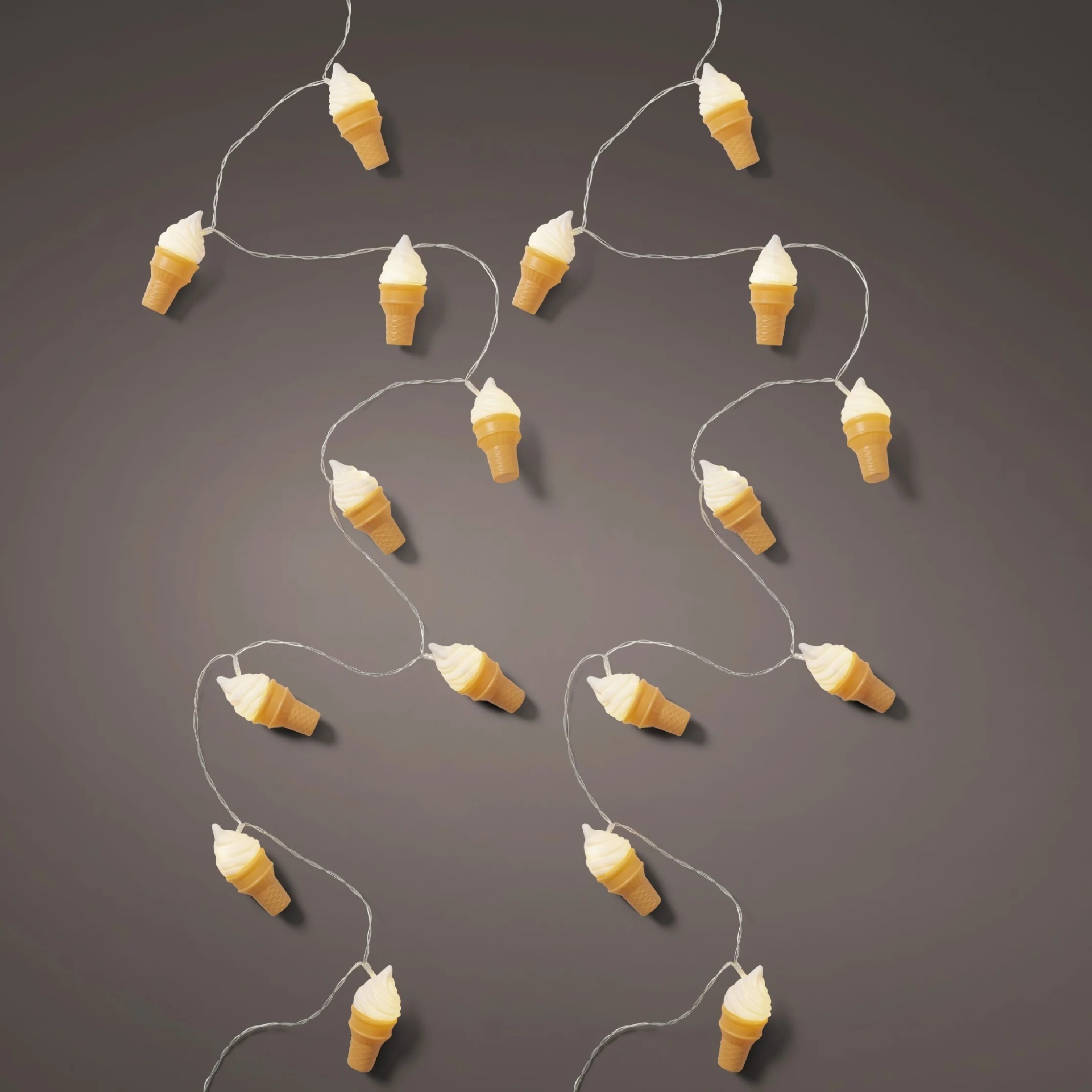 Lumineo Ice Cream Cones String Light with Warm White LEDs - Image 2