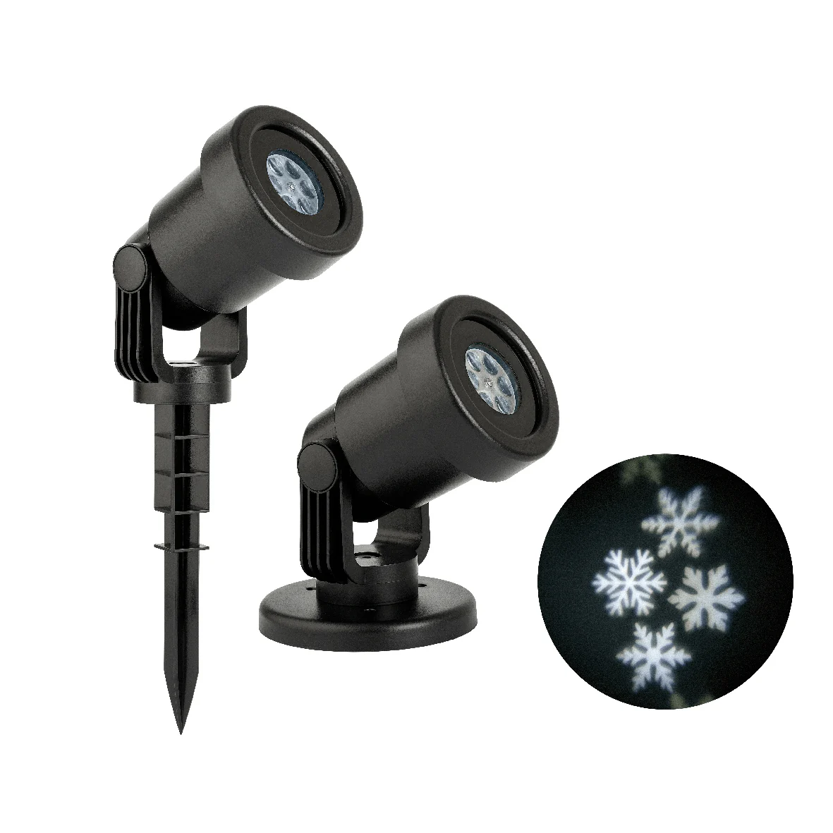 Lumineo LED Snowflakes Projector with Rotating Effect - Image 3