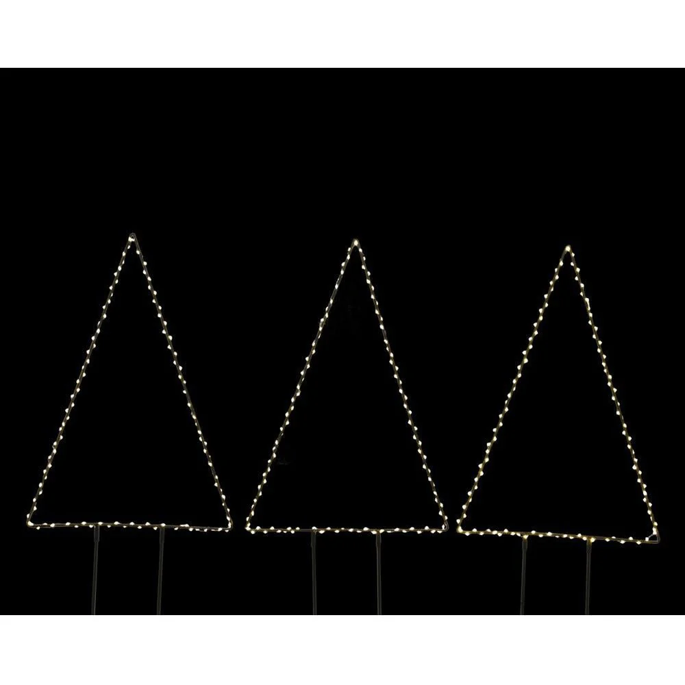 Lumineo - Mirco LED Set of 3 Tree Stakes - 47cm - Warm White 9500669