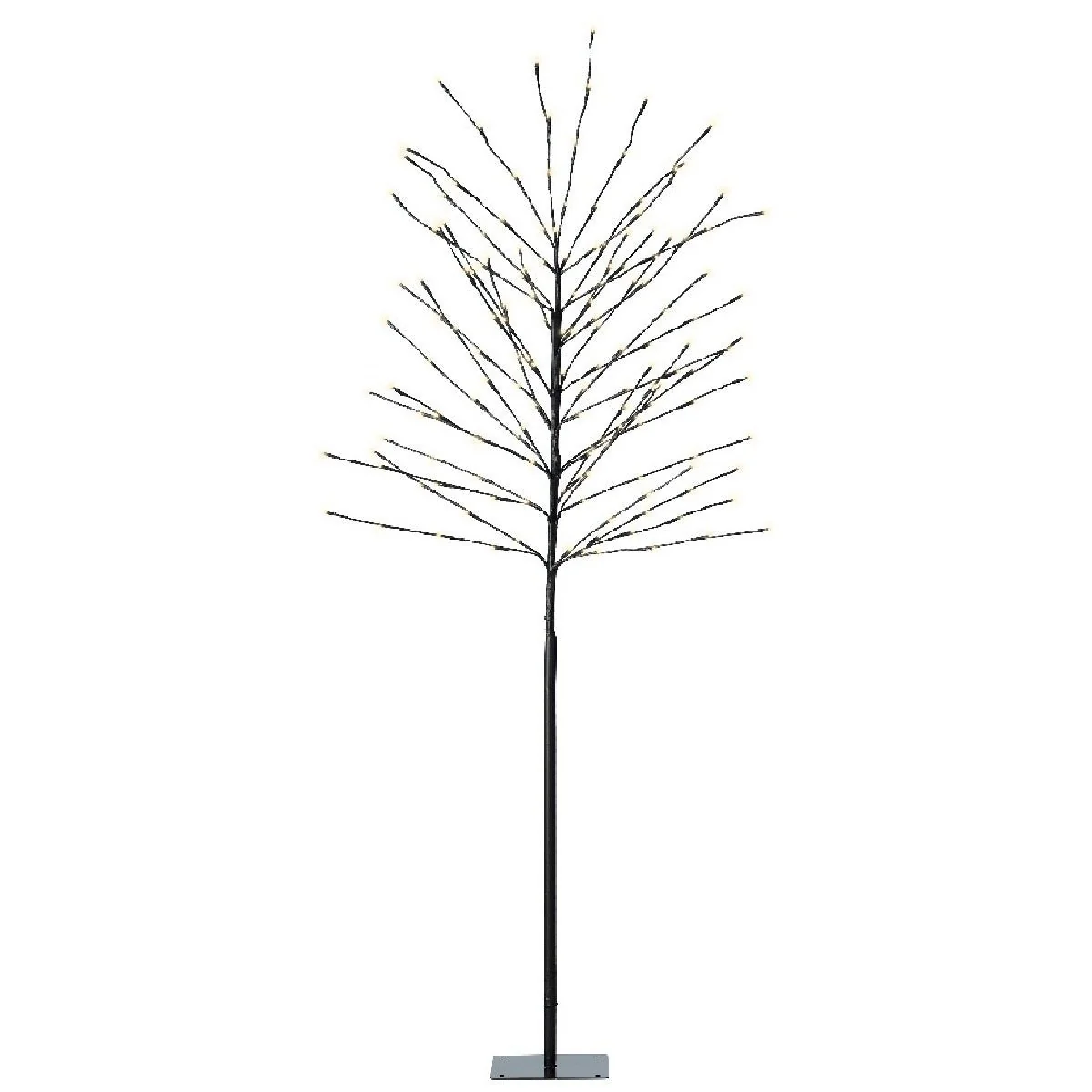 Lumineo Outdoor Black LED Tree Iron Steady 180cm (6ft)