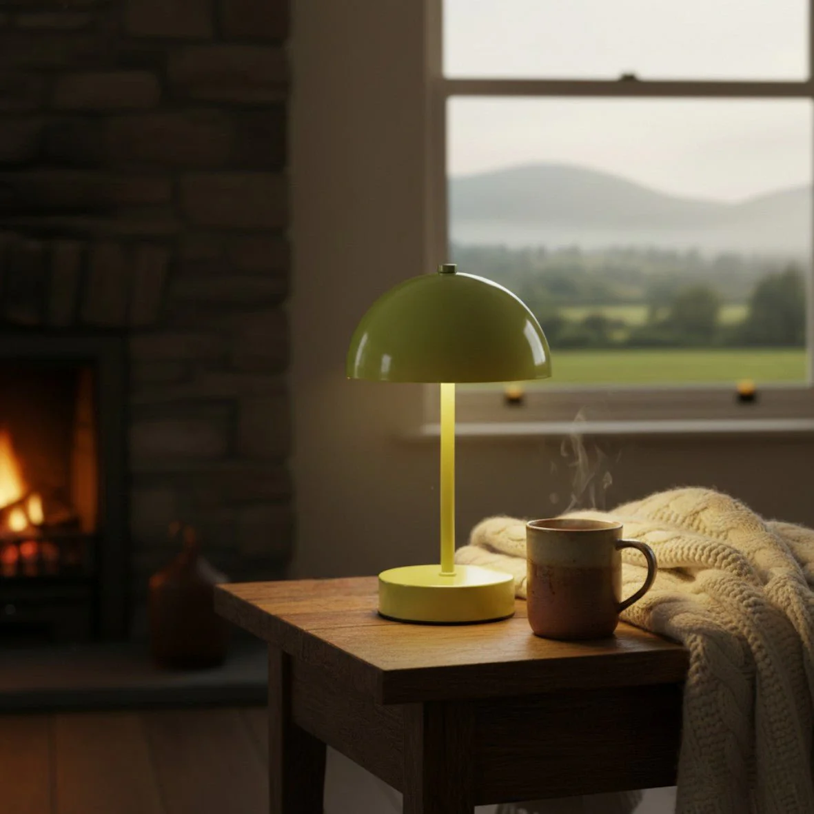 Lumineo Rechargeable Table Lamp in Green - Image 2