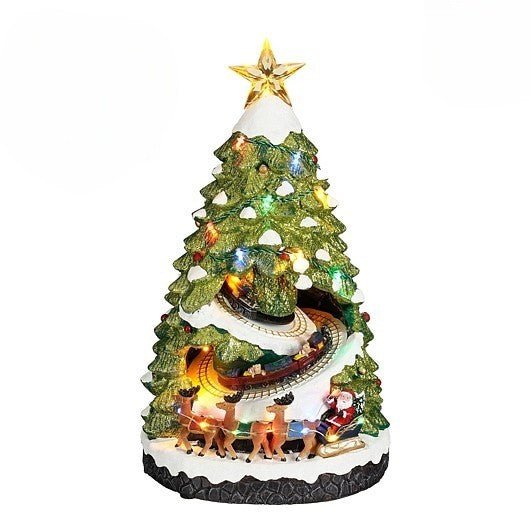 Luville Christmas Tree with Train Battery Operated 22 x 21 x 39cm