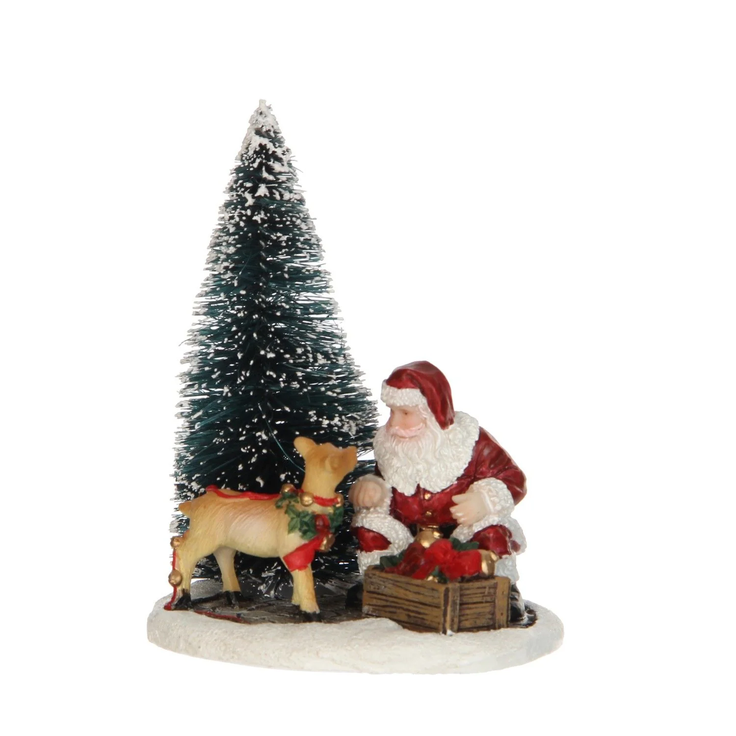 Luville Collectables Santa is Decorating Ornament