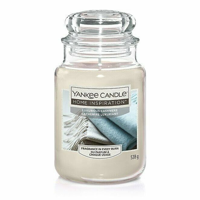 Luxurious Cashmere Home Inspirations Large Yankee Candle 538g