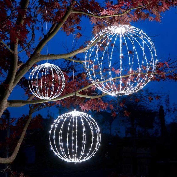 Mains Operated 190 LED Twinkling Orb - 30cm