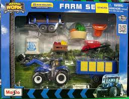 Maisto Mini Working Machines - Farm Set New Holland