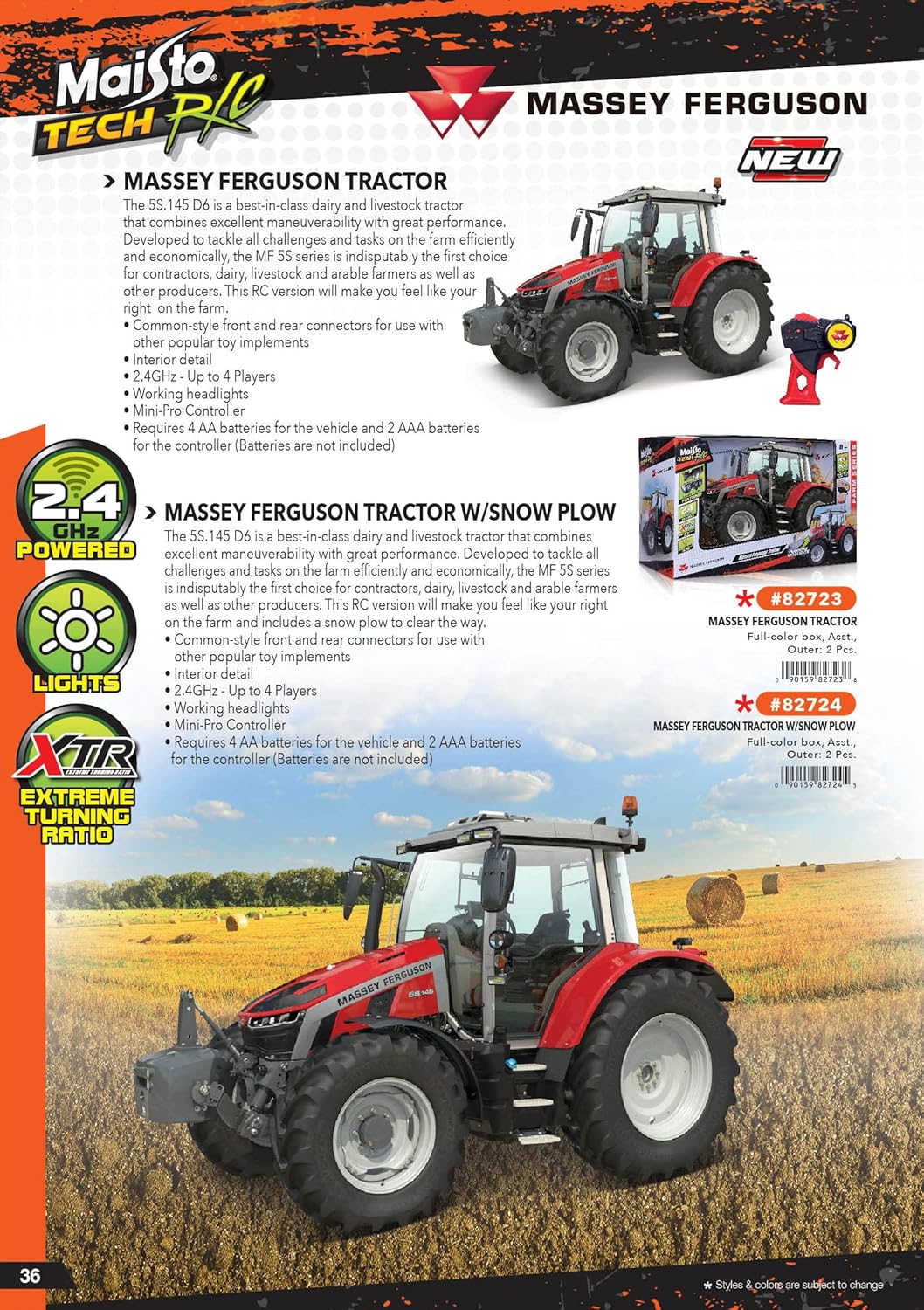 Maisto RC 1/16 Massey Ferguson Tractor 2.4GHZ - Image 4