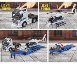 Majorette Sos Volvo Fh 16 Police Truck + Helicopter - Image 2