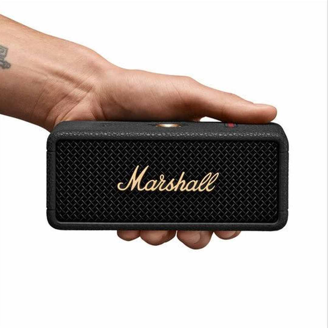Marshall Emberton III Portable Waterproof Wireless Speaker (Black & Brass) | 1006884 - Image 4