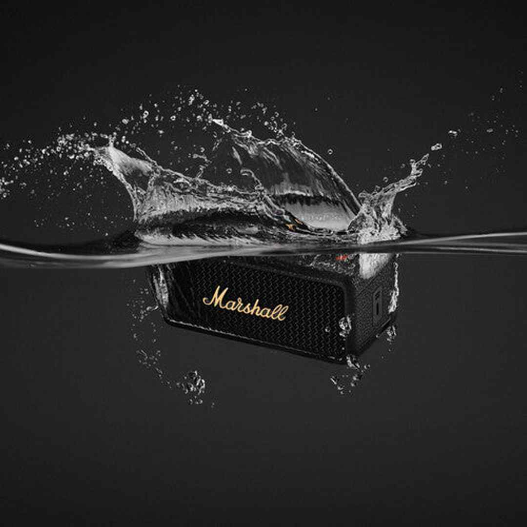 Marshall Emberton III Portable Waterproof Wireless Speaker (Black & Brass) | 1006884 - Image 5