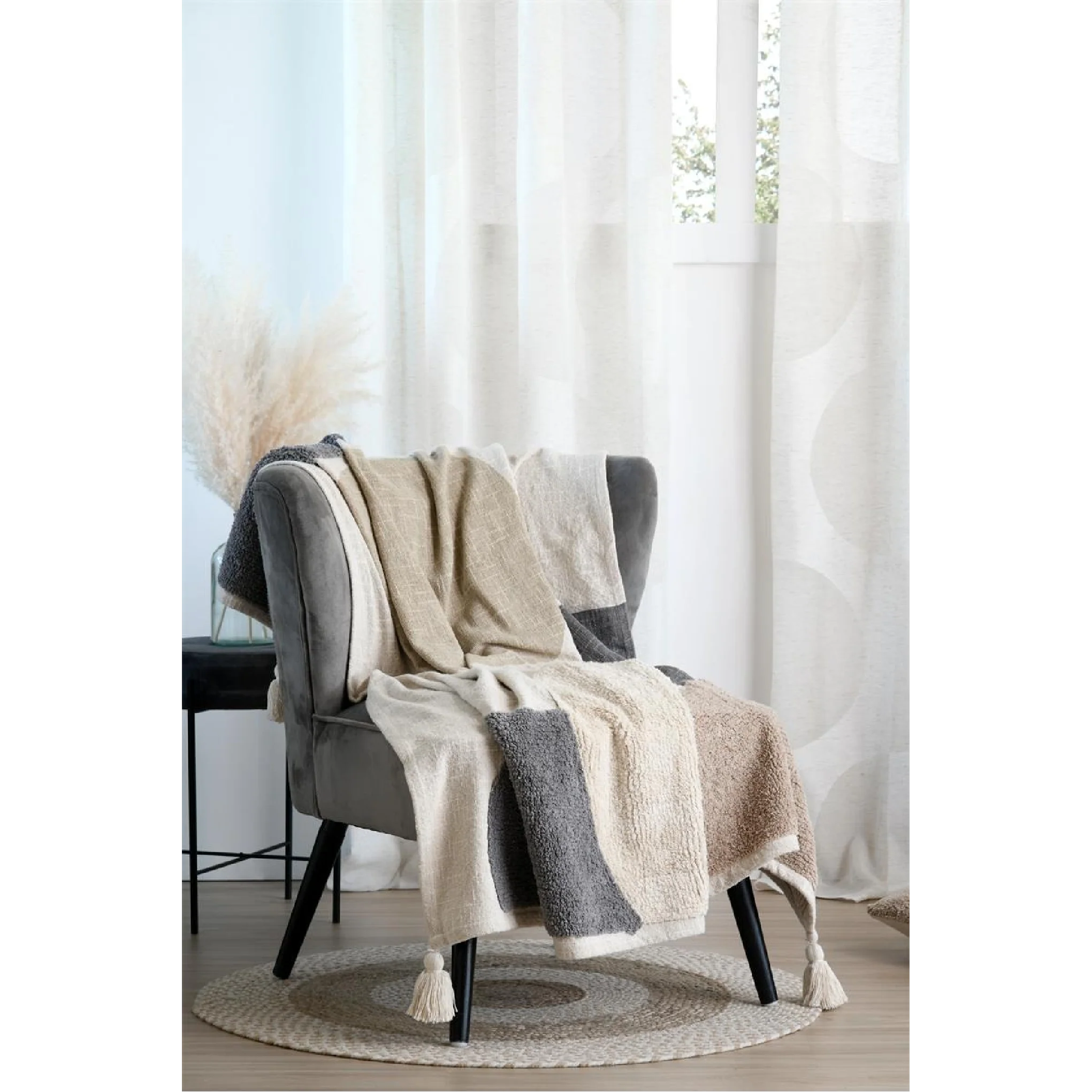 Martial Throw Natural 125 x 150cm - Image 3