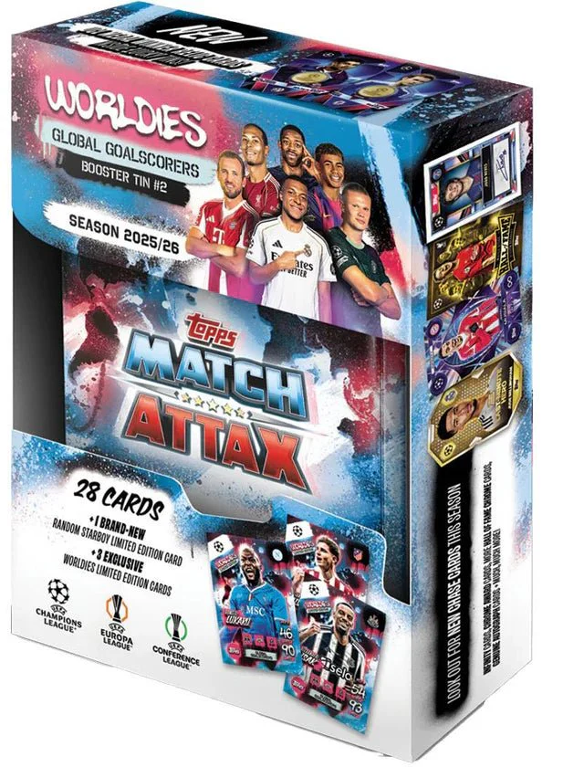 MATCH ATTAX 25/26 UCC Booster Tin | Worldies Limited Edition Cards (EDIMA952 PKS)
