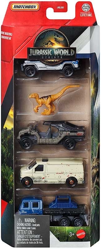 Matchbox Jurassic World 5-Pack Assorted Styles - Image 2