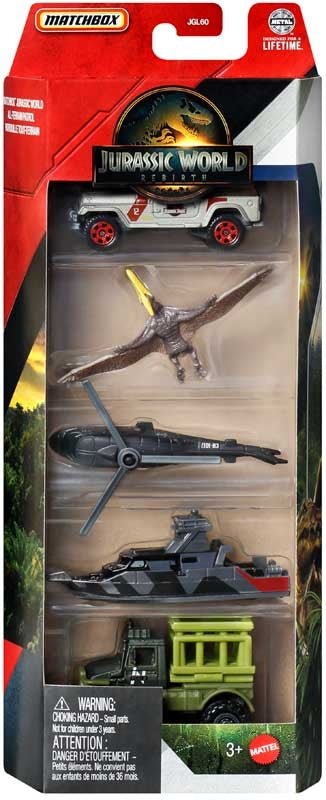 Matchbox Jurassic World 5-Pack Assorted Styles - Image 3