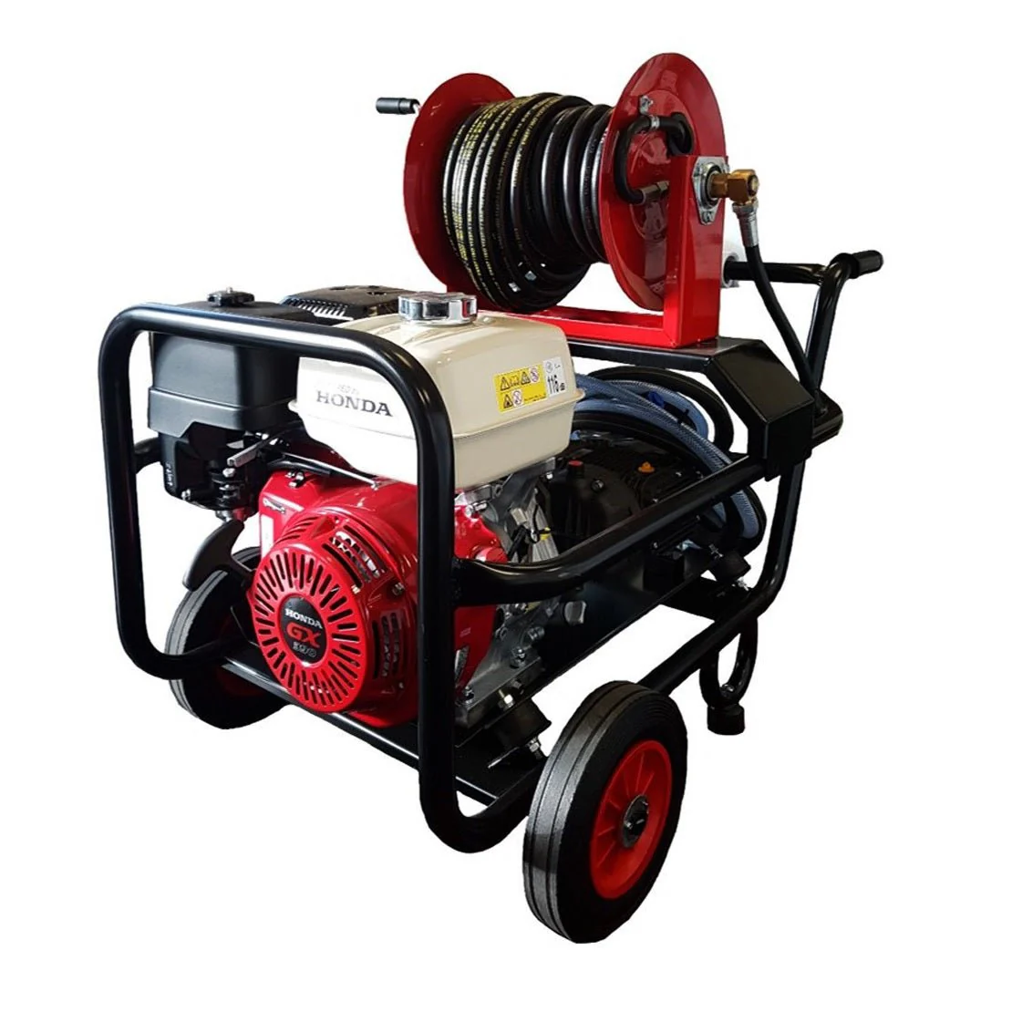 Maxflow Industrial Pressure Washer - Honda GX390 21 LPM Comet Pump Trolley Frame + Reel