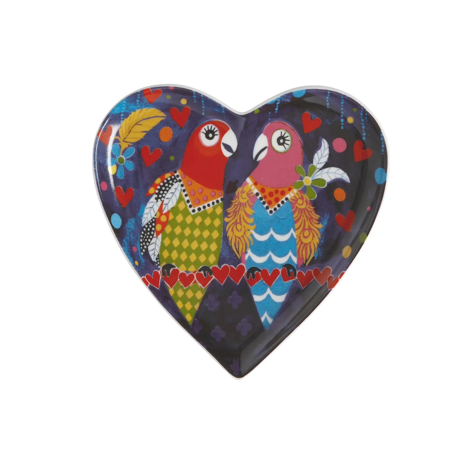 Maxwell & Williams Love Hearts 15.5cm Love Birds Heart Plate