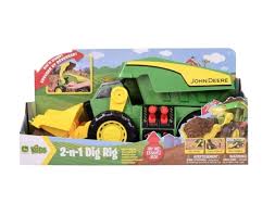 Maxx Action John Deere Motorized Lights & Sounds 2-in-1 Dig Rig