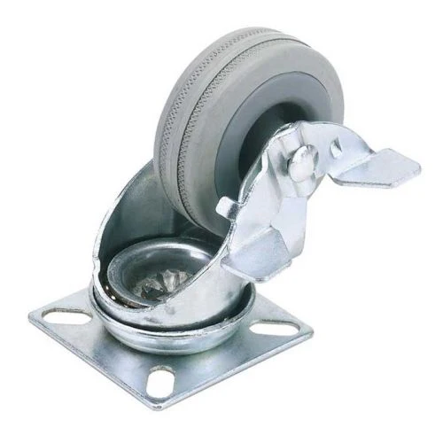 75mm 50Kg Swivel Rubber Braked Castor - SL 487739