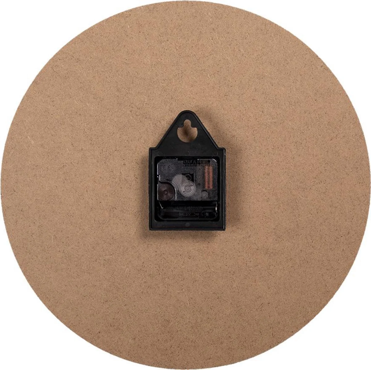 MDF Round World Map Wall Clock 34cm - Image 2