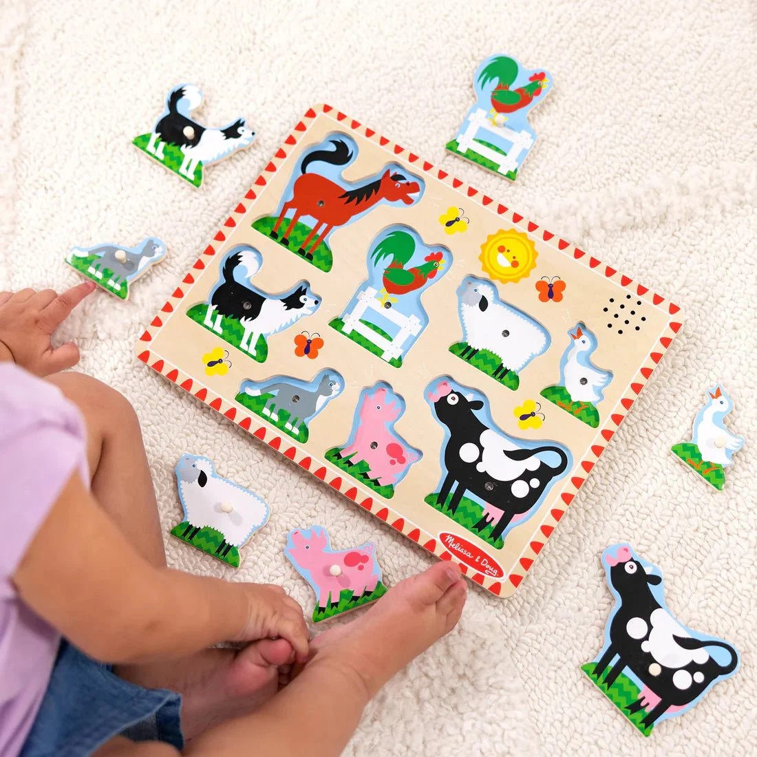 Melissa and Doug Farm Animals Sound Puzzle - Image 3