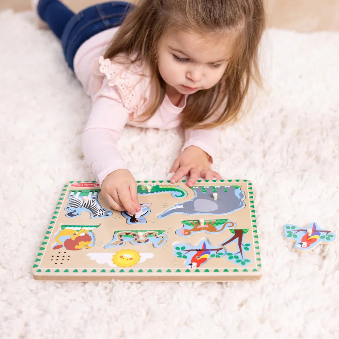 Melissa and Doug Zoo Animal Sound Puzzle - Image 2