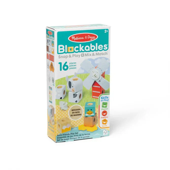 Melissa & Doug Blockables: Farm Friends Play Set
