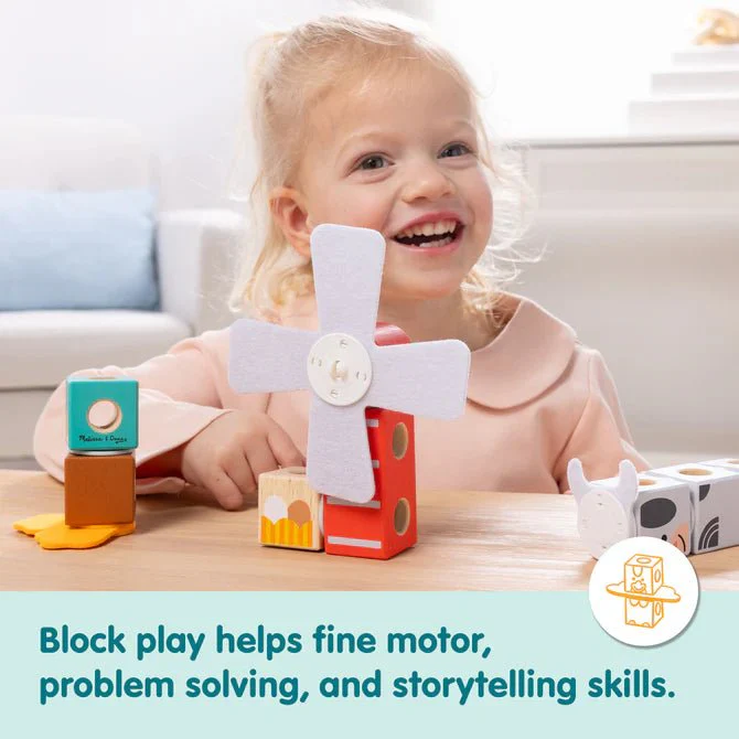 Melissa & Doug Blockables: Farm Friends Play Set - Image 3