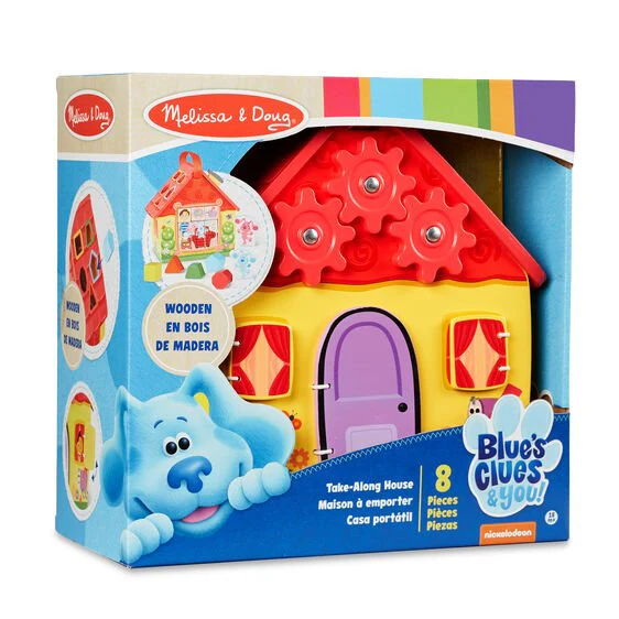 Melissa & Doug Blues Clues & You Wooden Take Along House