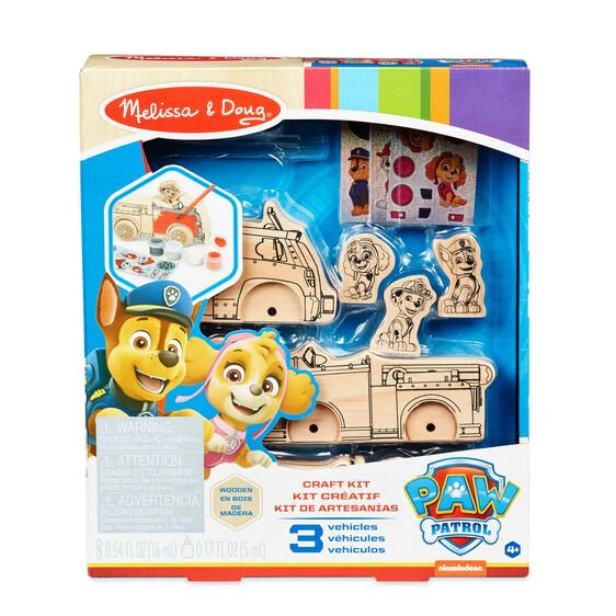 Melissa & Doug Paw Patrol Dyo Wooden Vehicles Craft Kit
