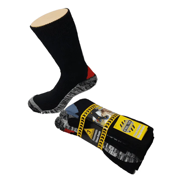 Men's Workwear Socks 3 Pack Size: 6-11 (UK 39-45)