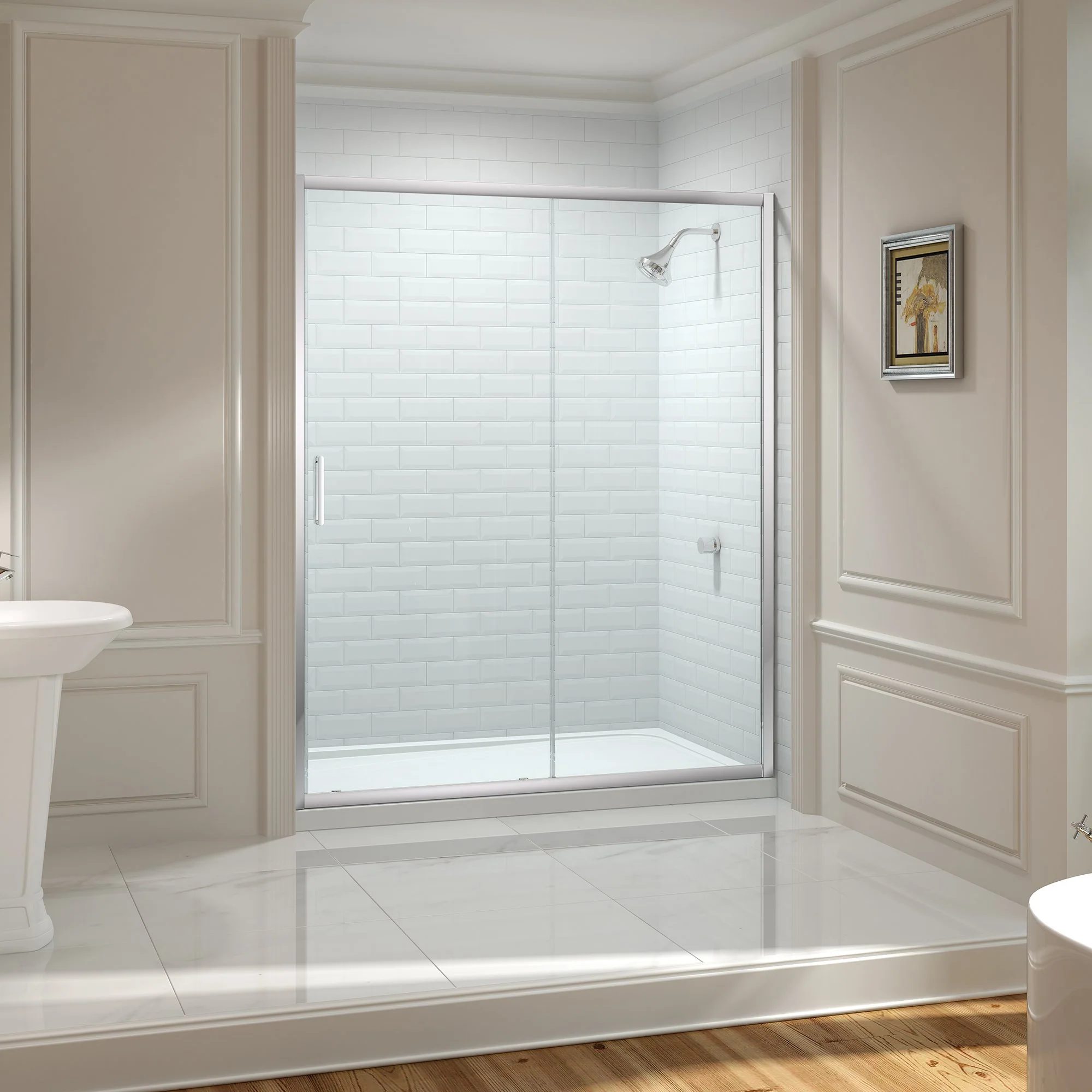 Merlyn 8 Series Frameless Side Panel (Bifold only) 900mm - Image 2