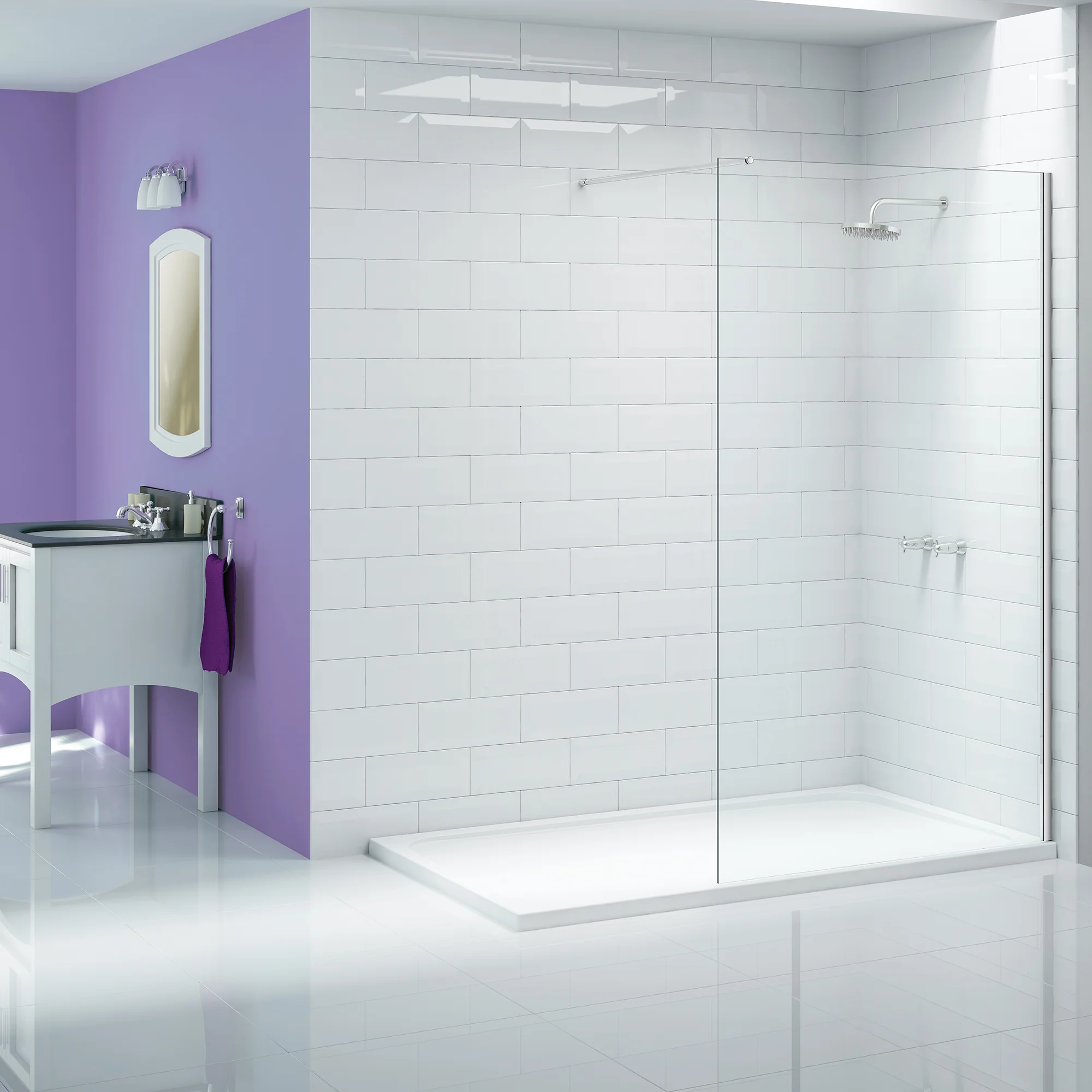 Merlyn  EASY 2 Door Offset Quadrant  1200mmx900mm - Image 2