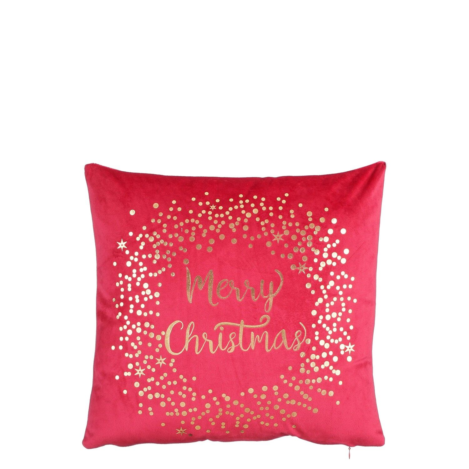 Merry Christmas Cushion Red 40 x 40 x 10cm