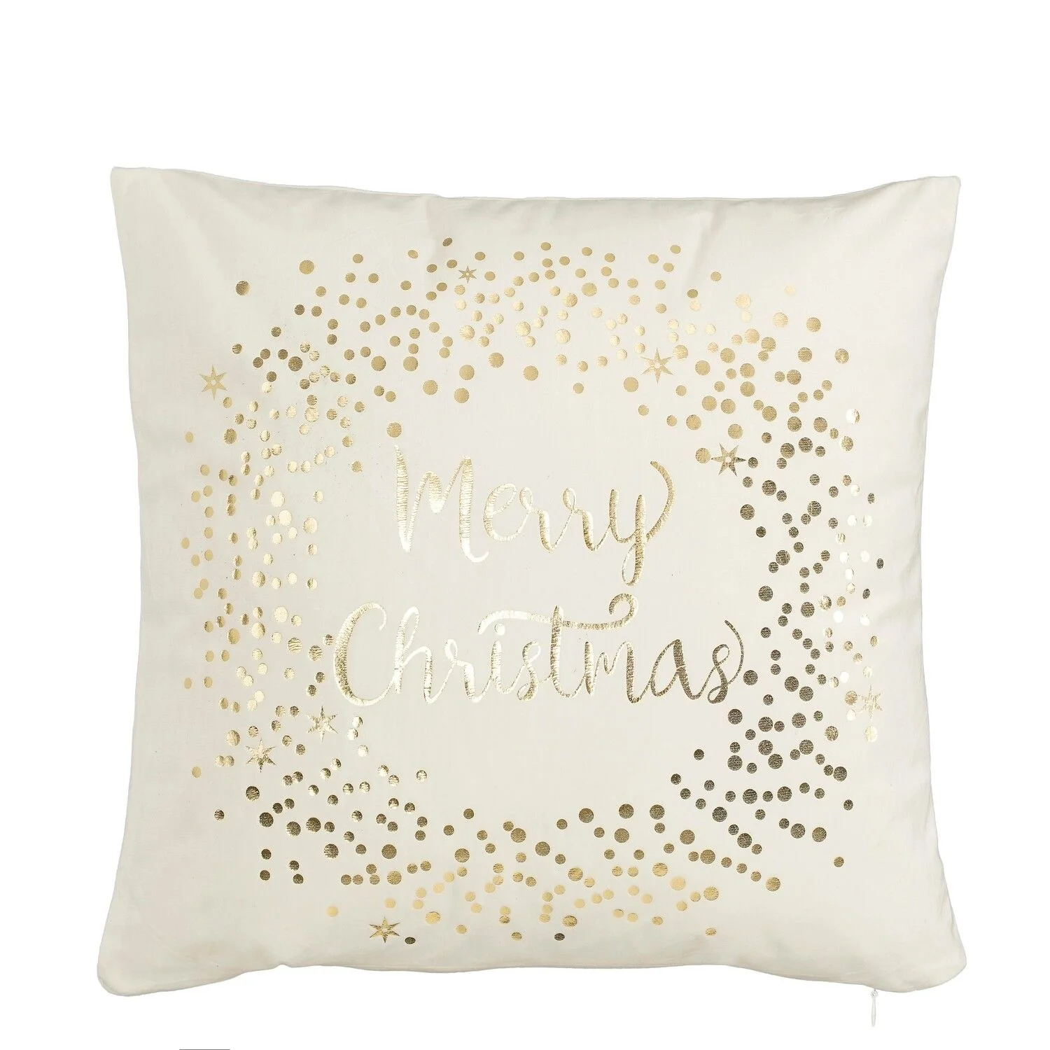 Merry Christmas Cushion White 40 x 40 x 10cm