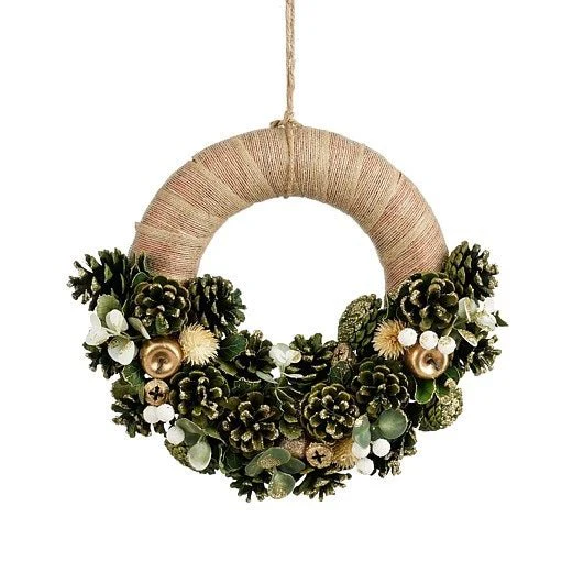 Mica Decorations Georgie Green Wreath 9 x 34cm