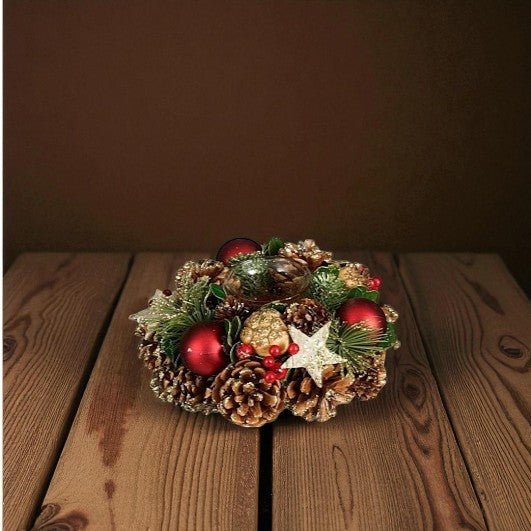 Mica Decorations Roslyn Brown Tealight Holder 9 x 19cm - Image 2