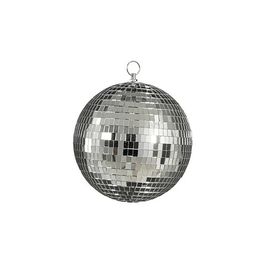 Mica Decorations Silver Mirror Ball 20cm