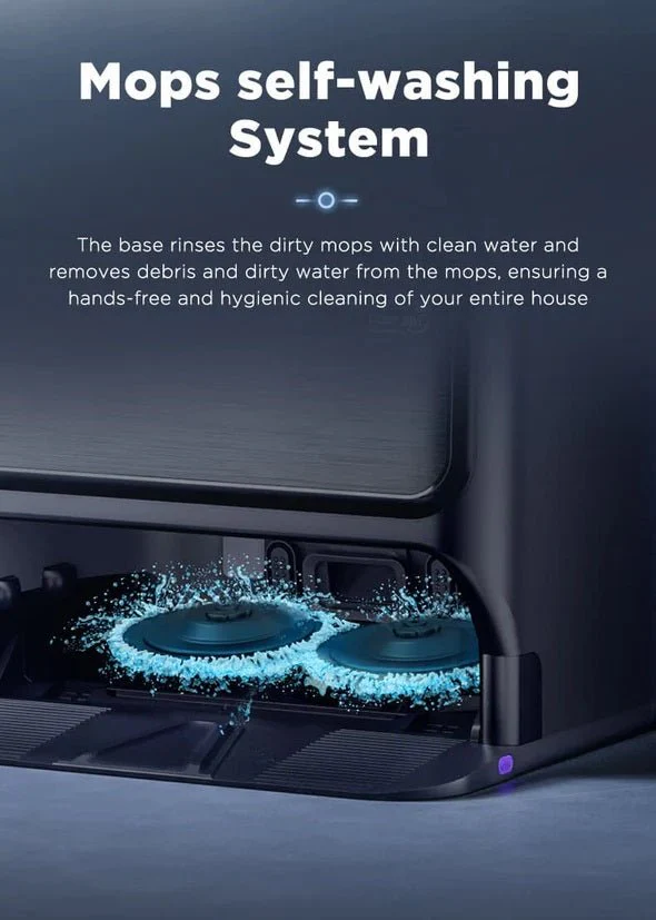 Midea V12 Robot Vacuum Cleaner and Mop Auto-Clean Station Black - Image 6