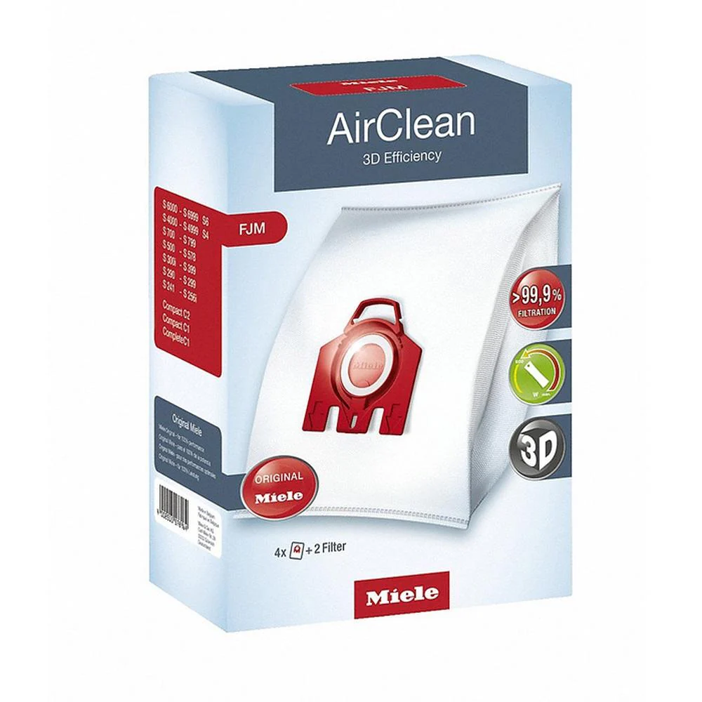 Miele Genuine F J M Hyclean 3D Efficiency Dust Bags 4 Pack